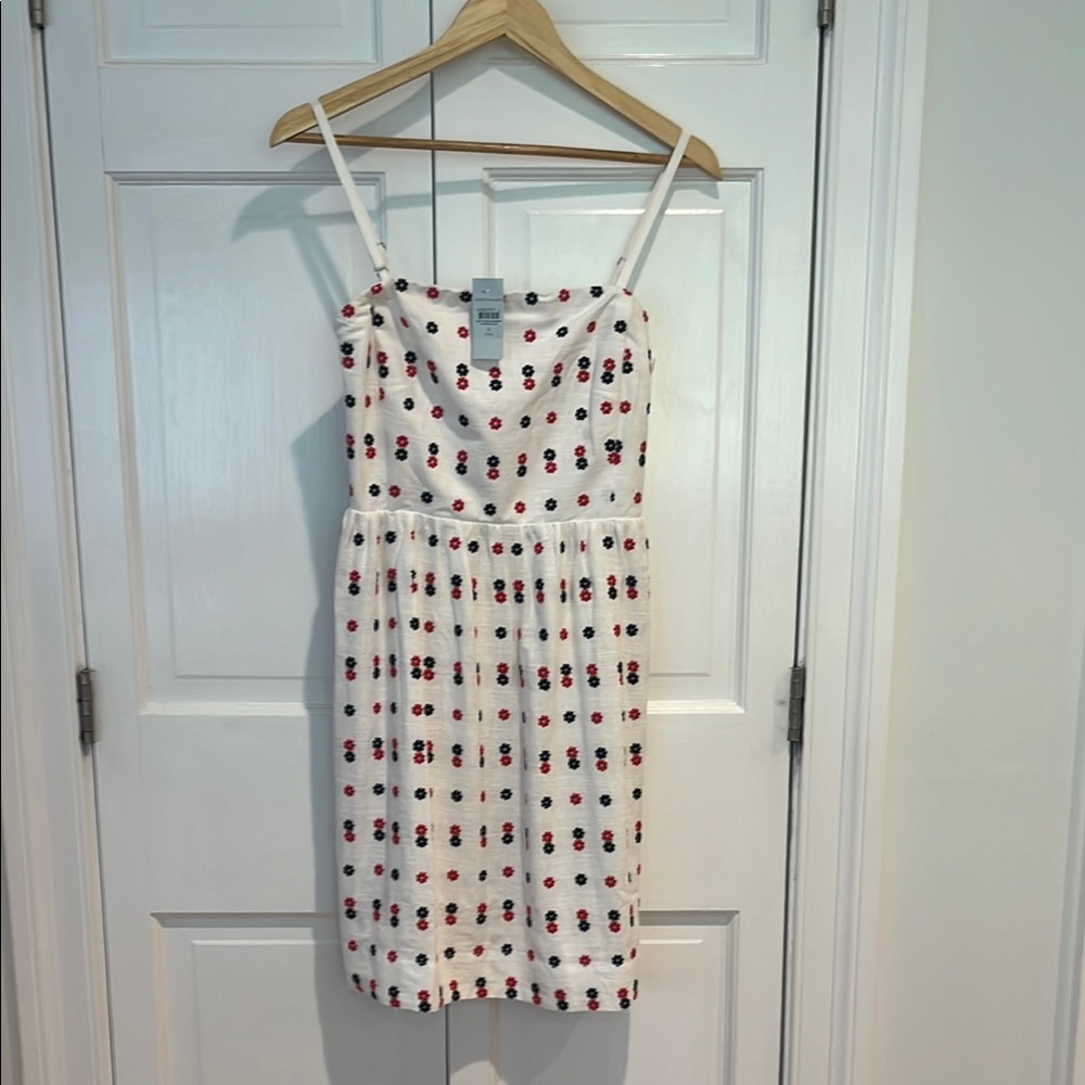 Ann Taylor Black and White Spaghetti Strap Mini Sundress